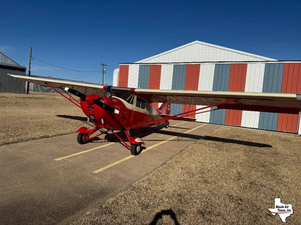Cockpit and instrument panel of a 1947 Aeronca 11BC Chief.