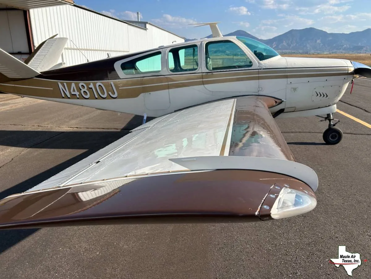 Exterior view of a 1966 Beechcraft V35.