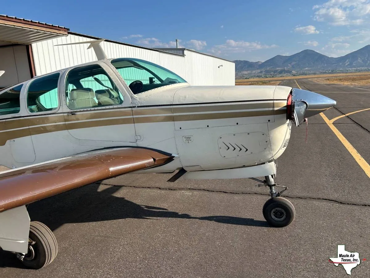 Exterior view of a 1966 Beechcraft V35.