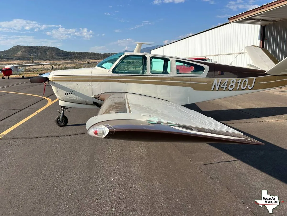 Exterior view of a 1966 Beechcraft V35.