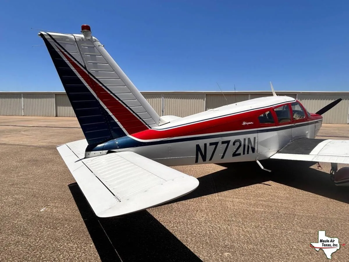 Exterior view of a 1969 Piper PA-28-180.