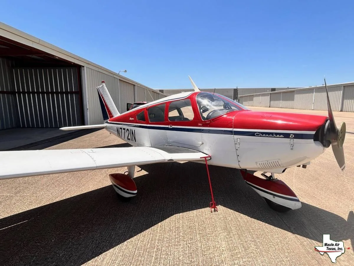 Exterior view of a 1969 Piper PA-28-180.