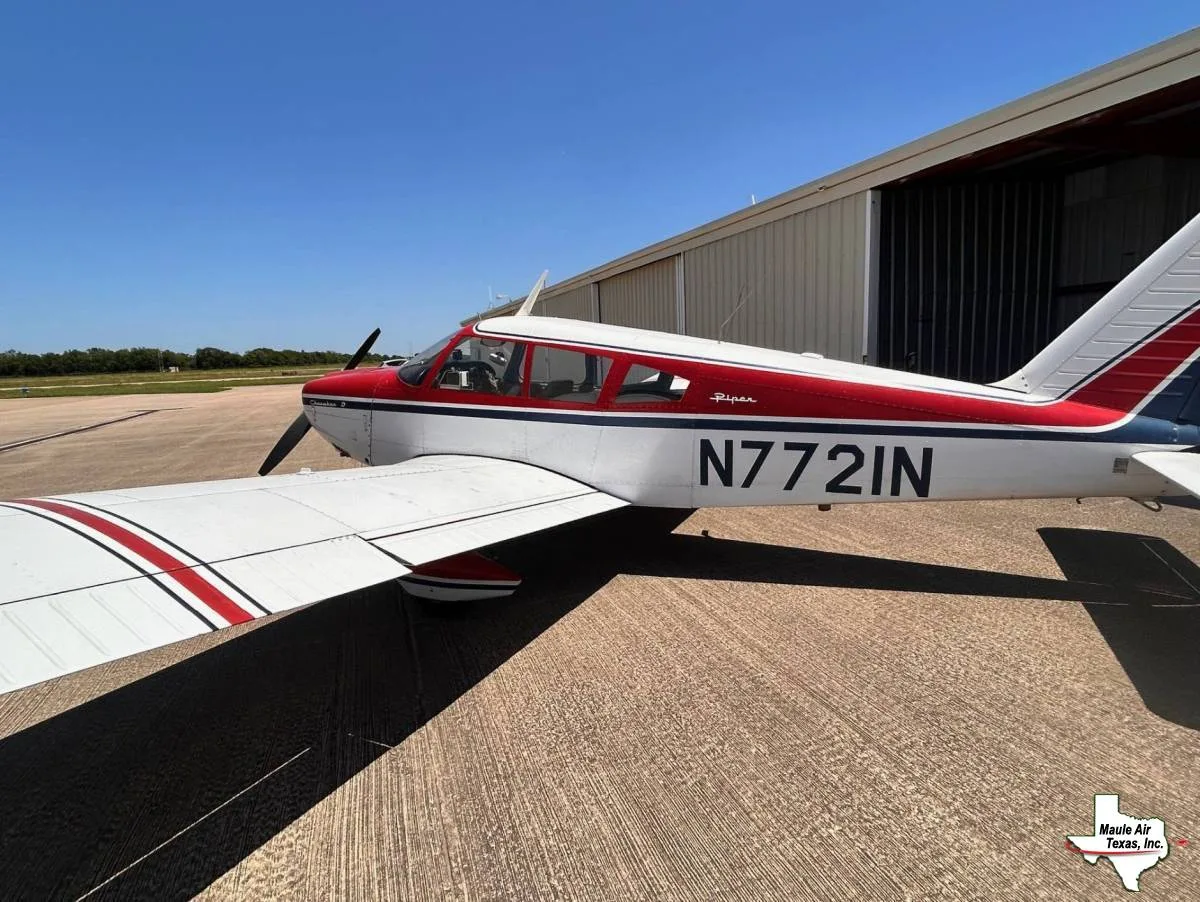 Exterior view of a 1969 Piper PA-28-180.