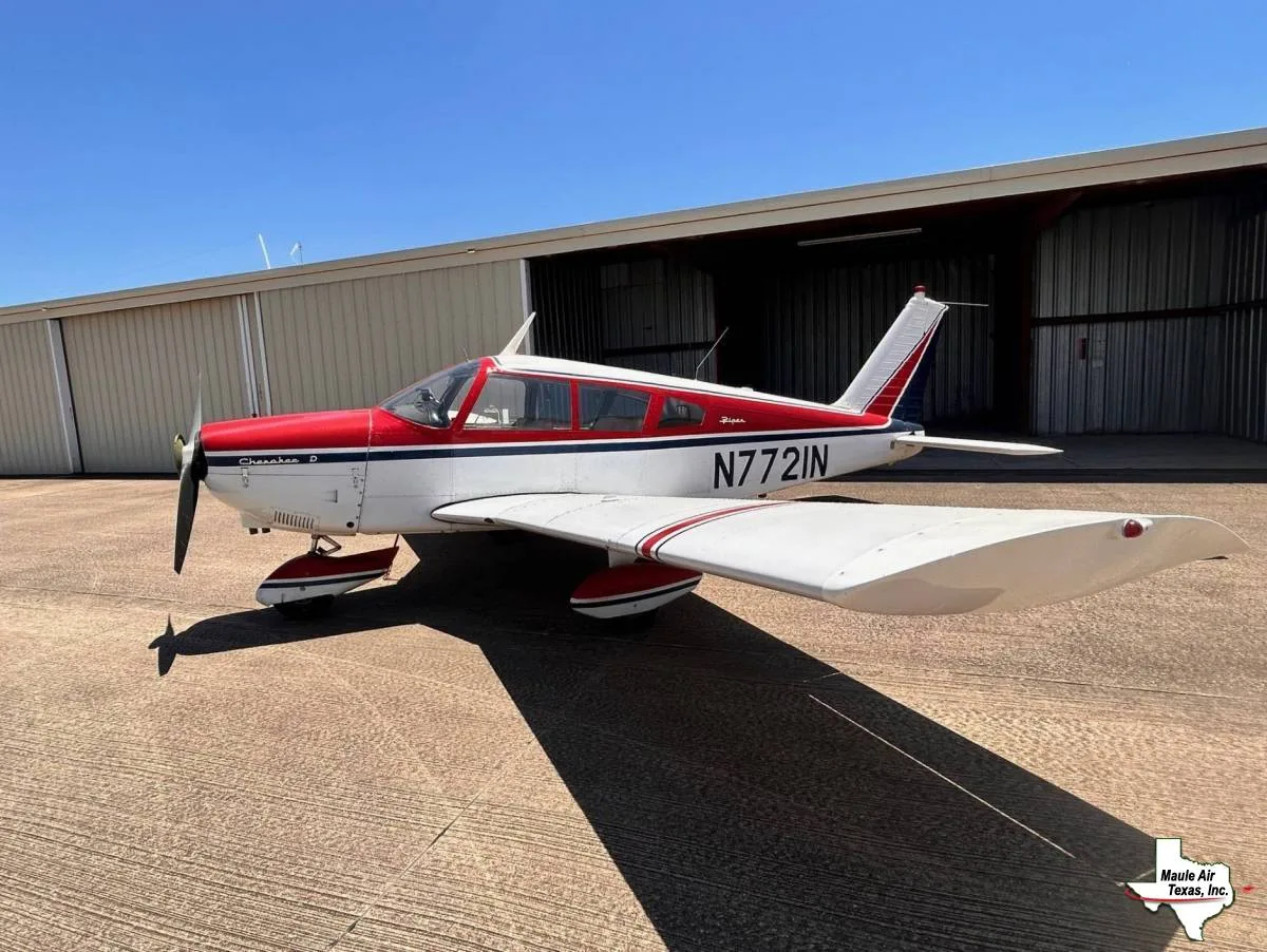 Exterior view of a 1969 Piper PA-28-180.