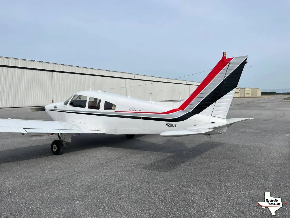 Exterior view of a 1979 Piper PA-28-201T Turbo Dakota.