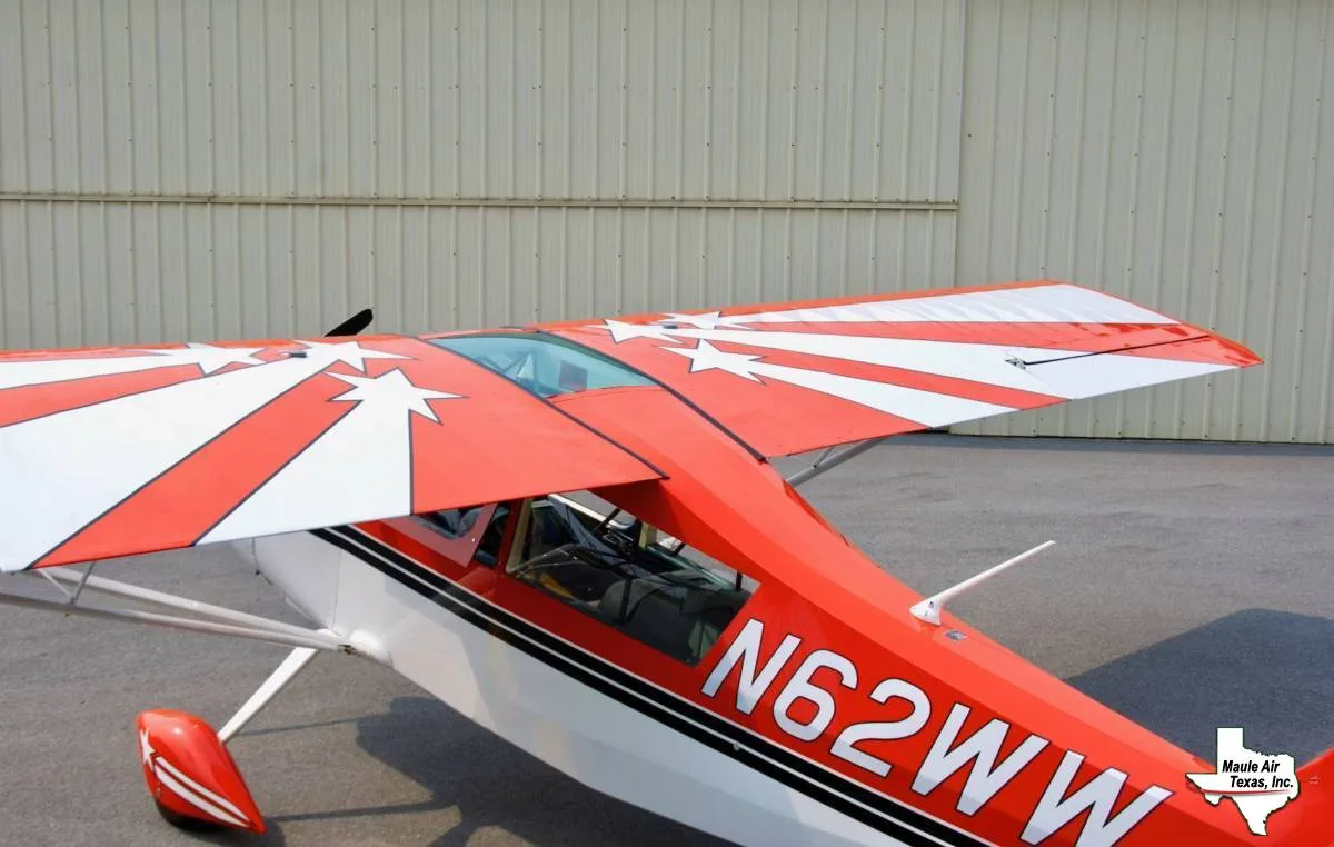 Cockpit and instrument panel of a 2003 American Champion 8KCAB Super Decathlon.
