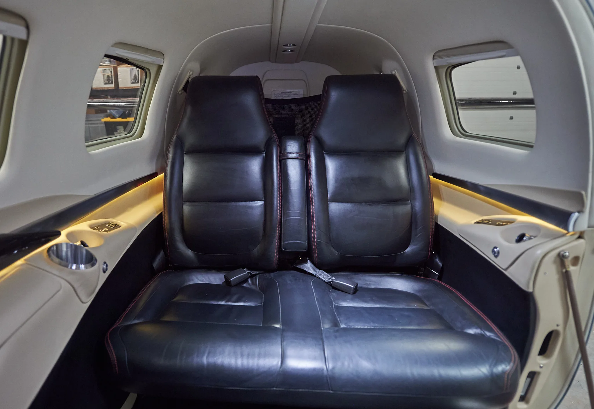 Cabin interior of a 2016 Piper M600 PA46 – 600TP.
