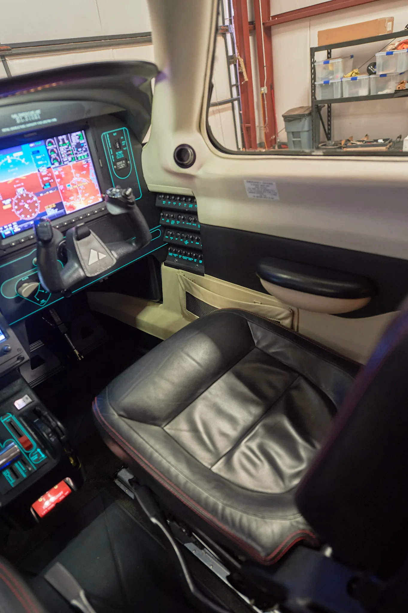 Cabin interior of a 2016 Piper M600 PA46 – 600TP.