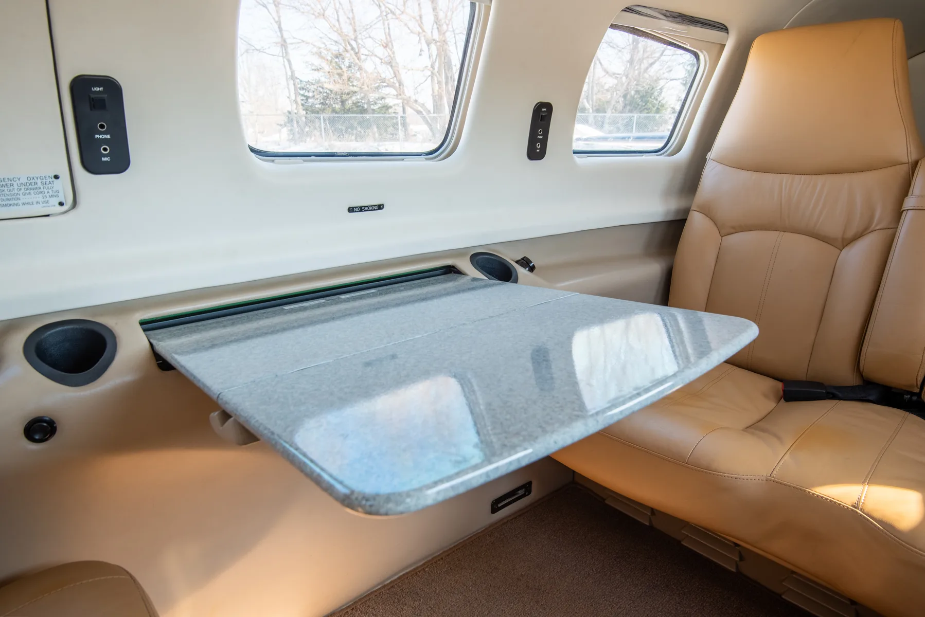 Cabin interior of a 2001 Piper PA46 – 500TP Meridian.