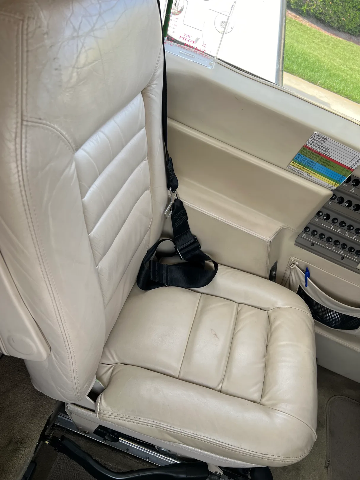 Cabin interior of a 2002 Piper Malibu Mirage.
