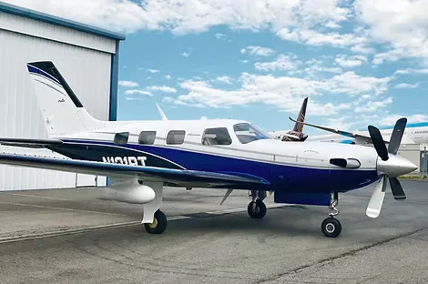 Exterior view of a 2010 Piper PA46-500TP Meridian.