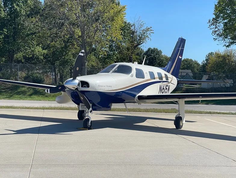 Exterior view of a 2012 Piper Malibu Mirage.