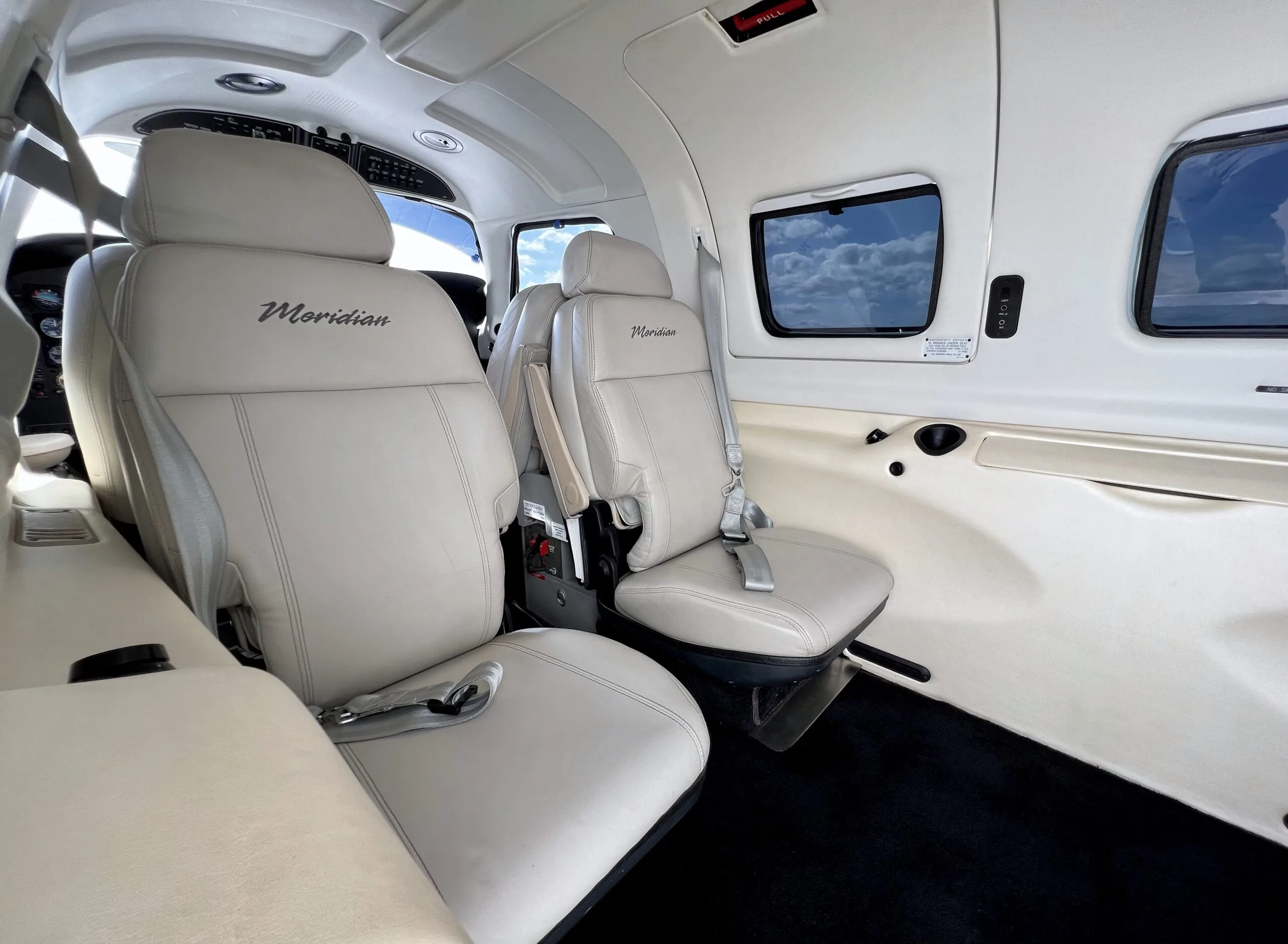 Cabin interior of a 2013 Piper MERIDIAN.
