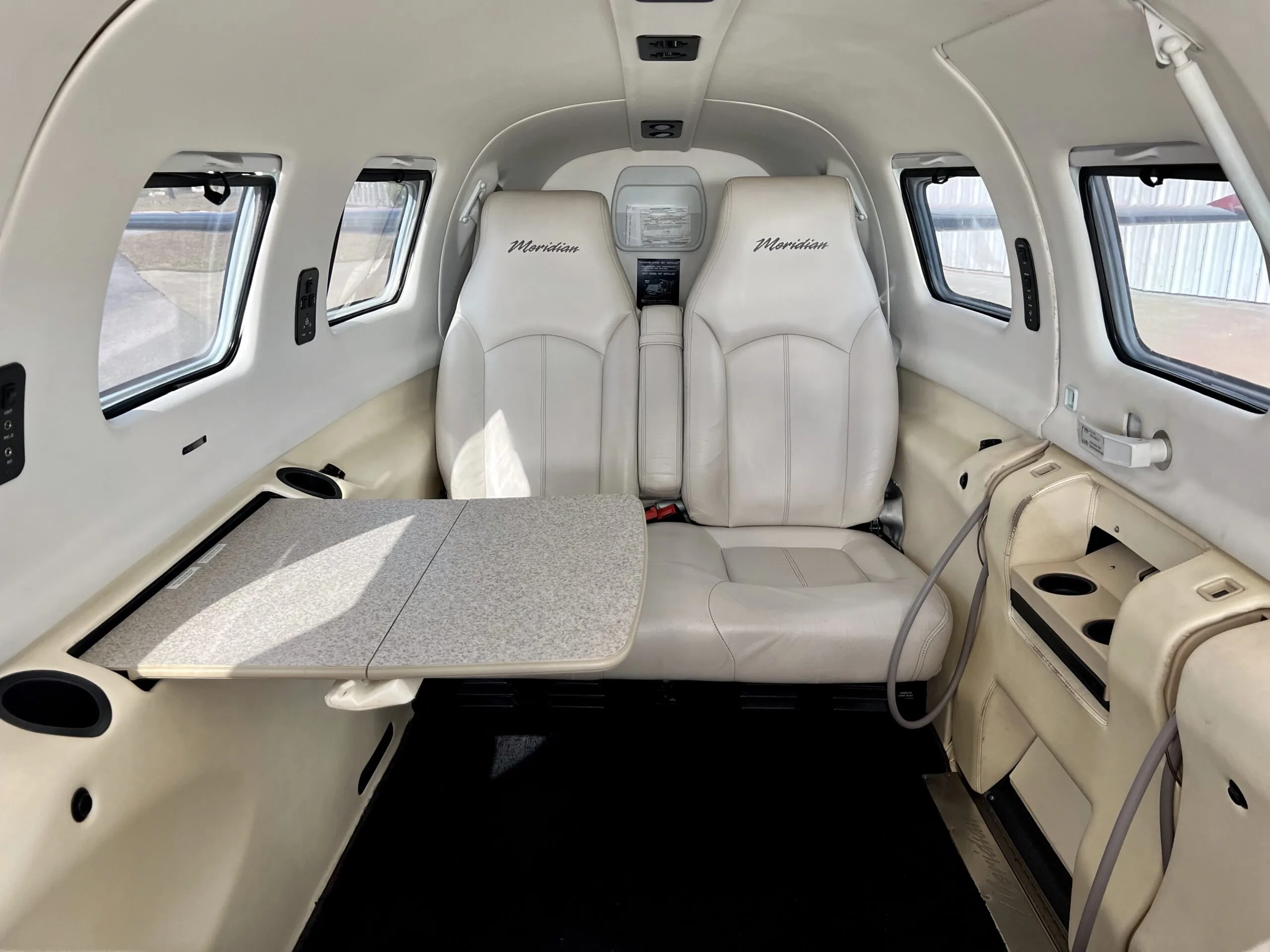 Cabin interior of a 2013 Piper MERIDIAN.