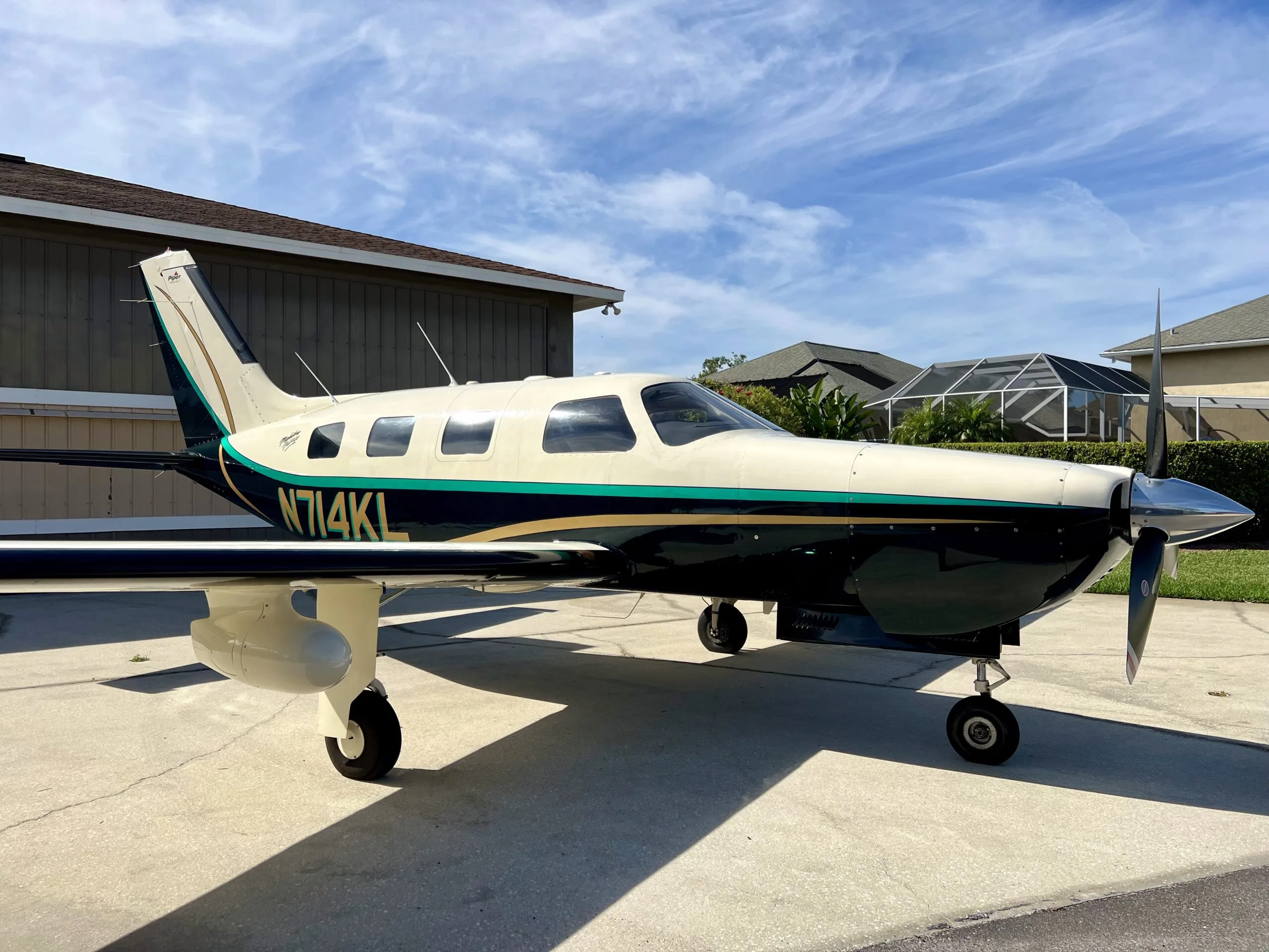 Exterior view of a 2018 Piper M600.