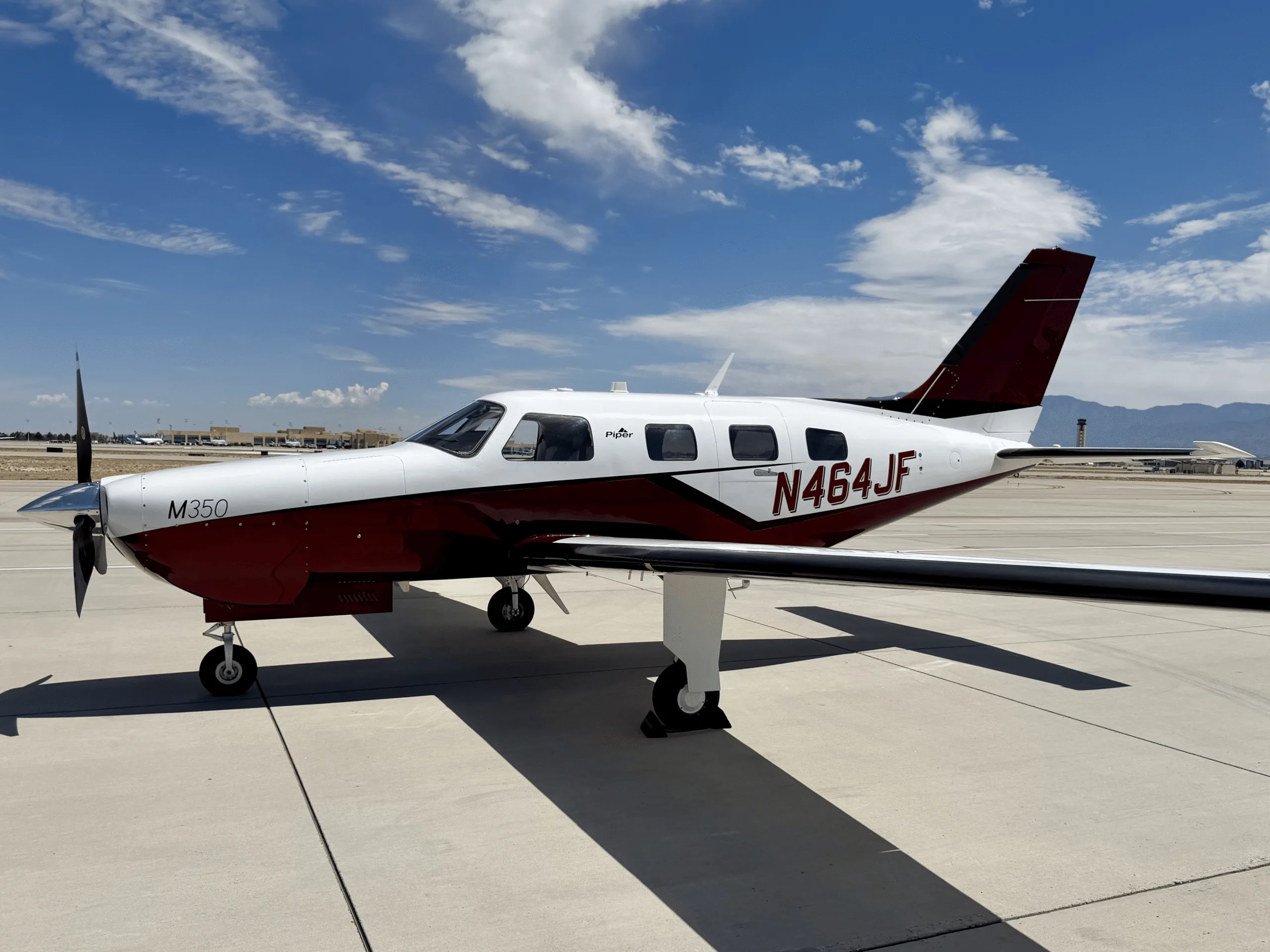 Exterior view of a 2019 Piper M350 PA46 – 350P.