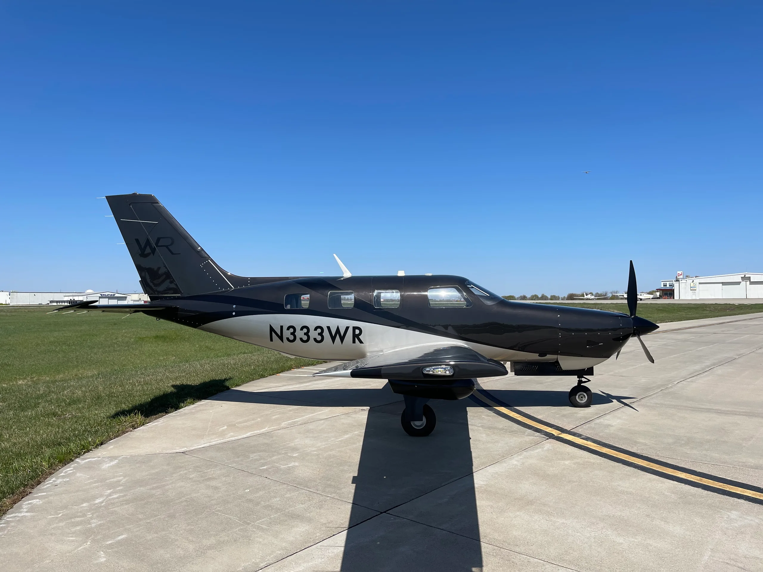 Exterior view of a 2022 Piper M350.