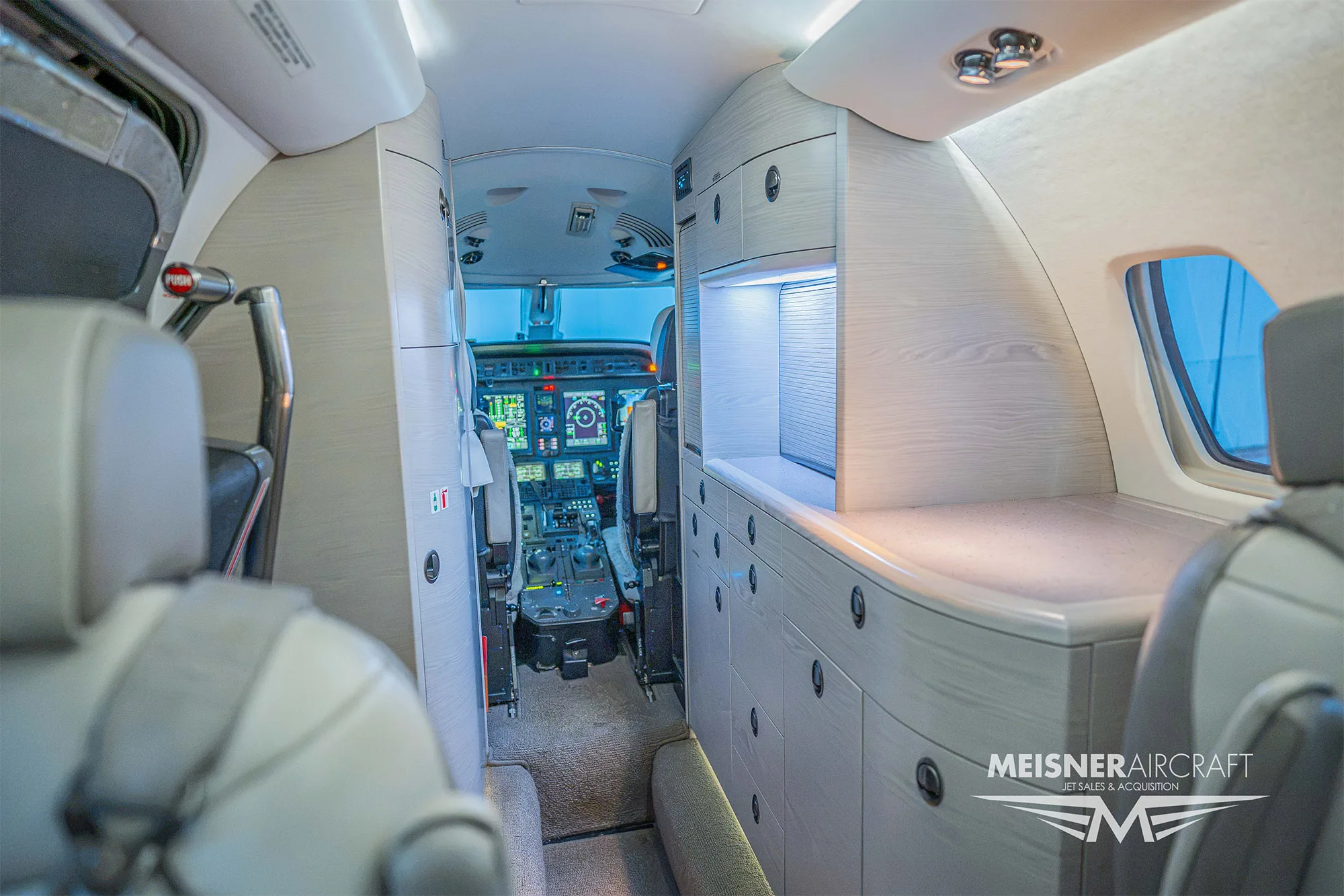 Cabin interior of a 2006 Cessna citation sovereign sn 680 0105.