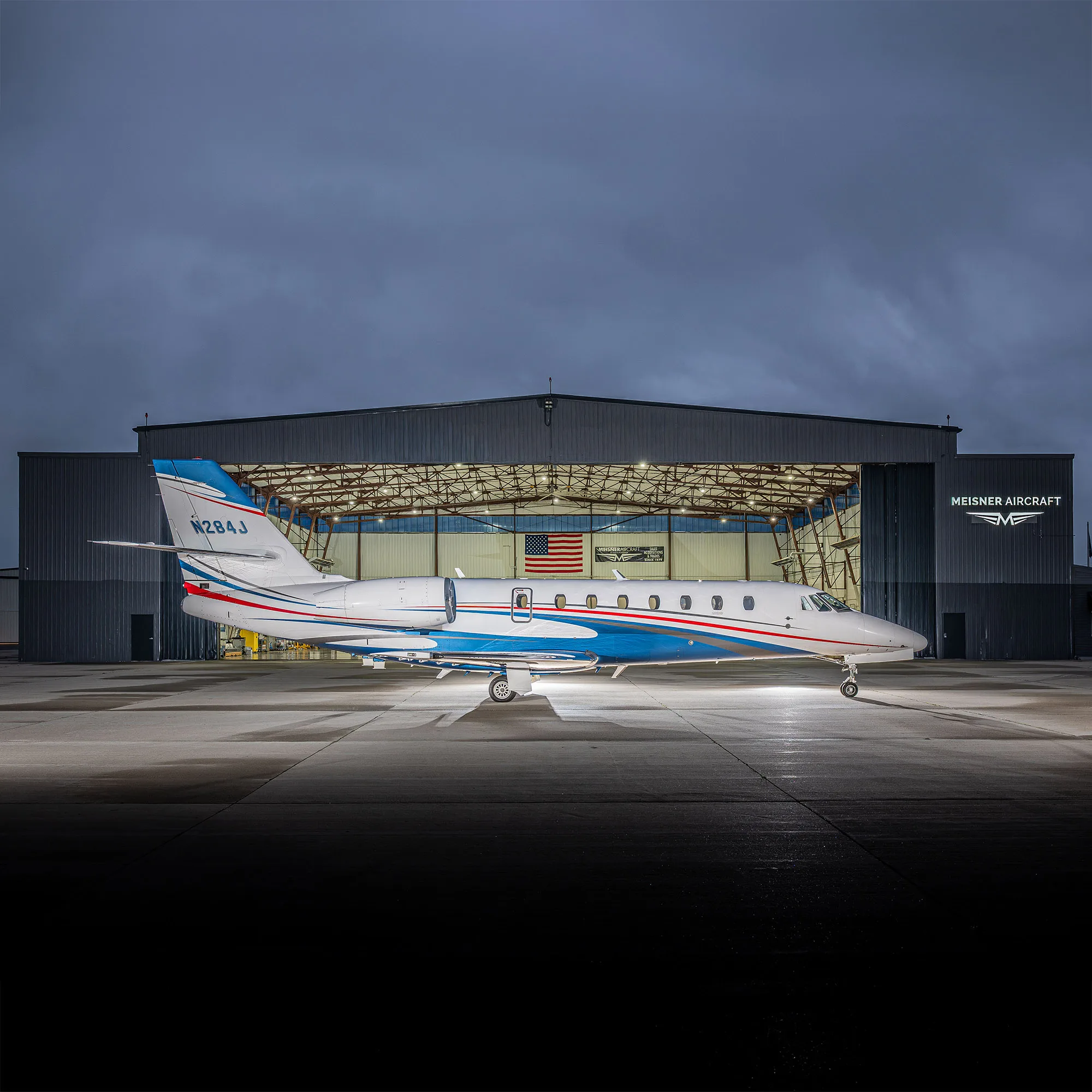Exterior view of a 2006 Cessna citation sovereign sn 680 0105.