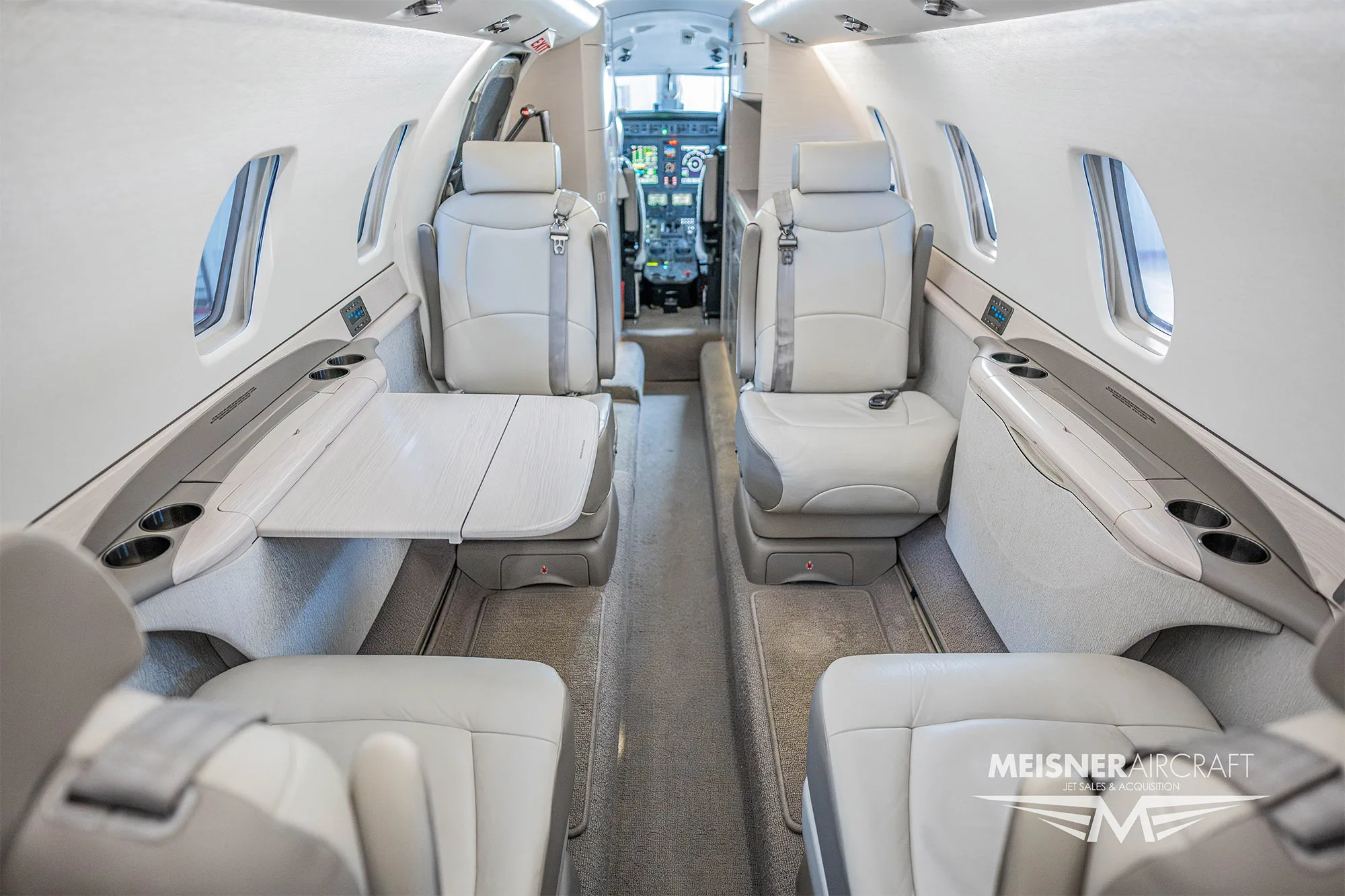 Cabin interior of a 2006 Cessna citation sovereign sn 680 0105.