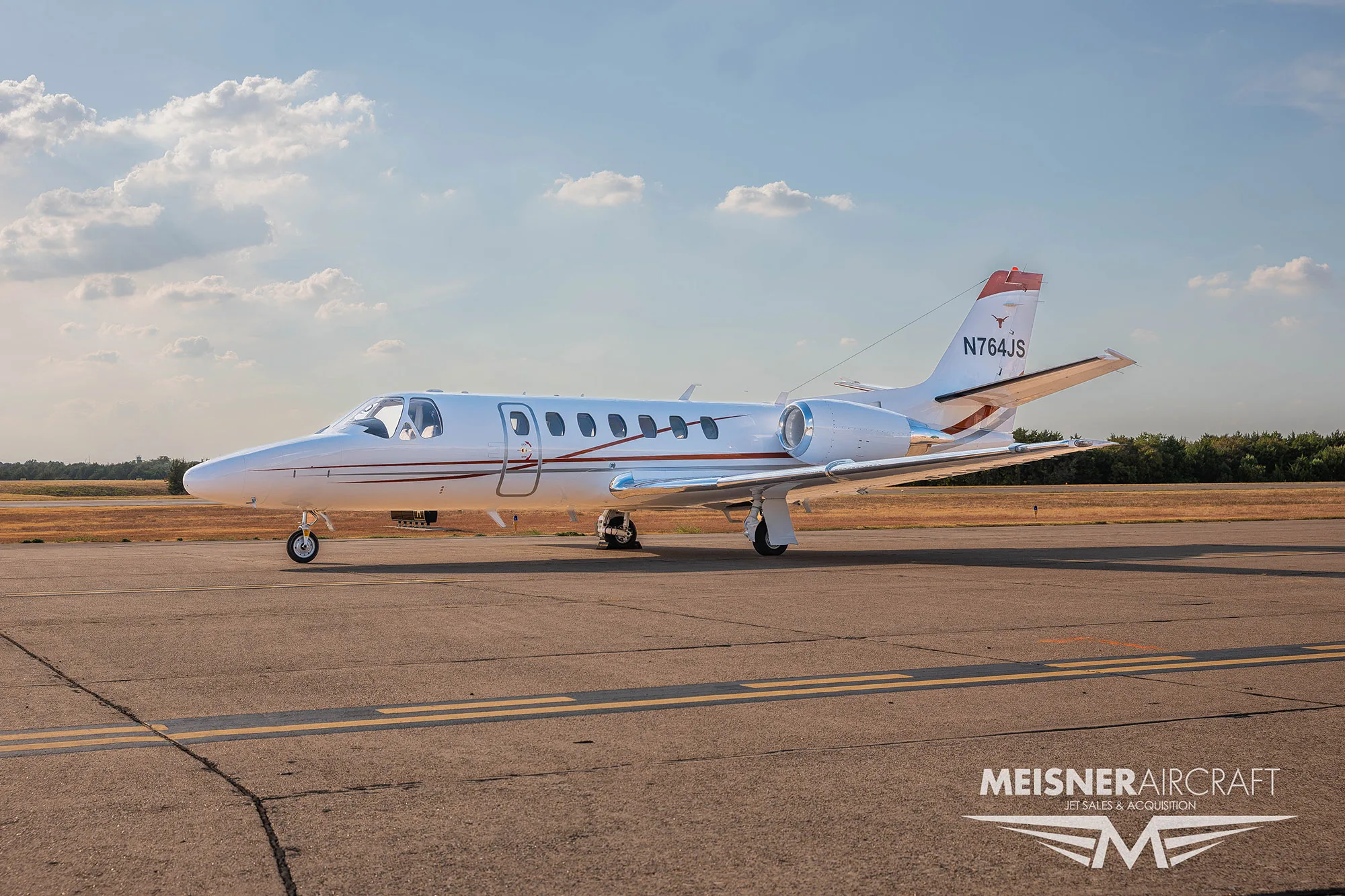 Exterior view of a 2007 Cessna citation encore sn 560 0776.