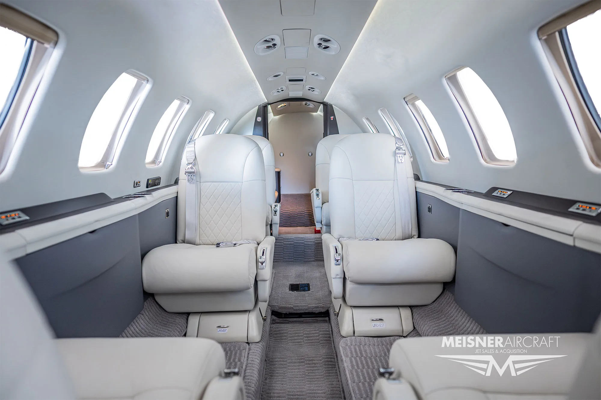 Cabin interior of a 2007 Cessna citation encore sn 560 0776.