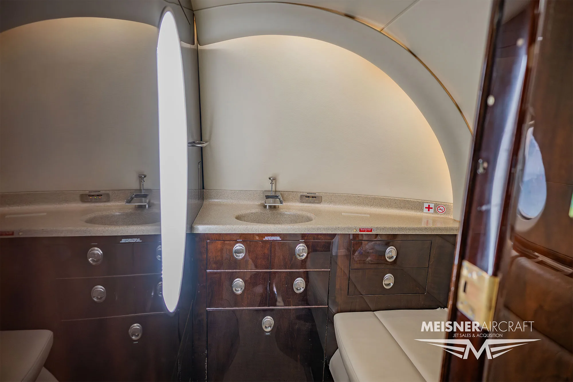Cabin interior of a 2008 Hawker 900xp sn ha 0014.