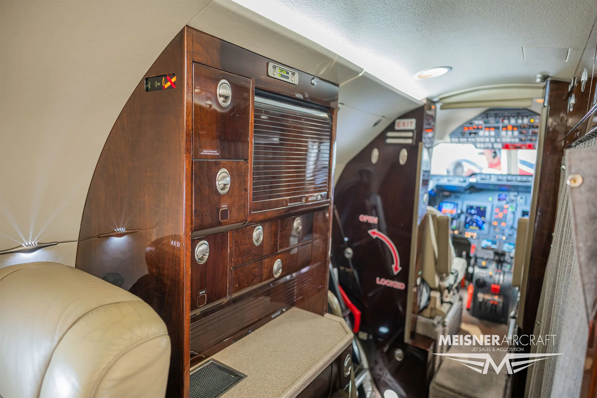 Cabin interior of a 2008 Hawker 900xp sn ha 0014.