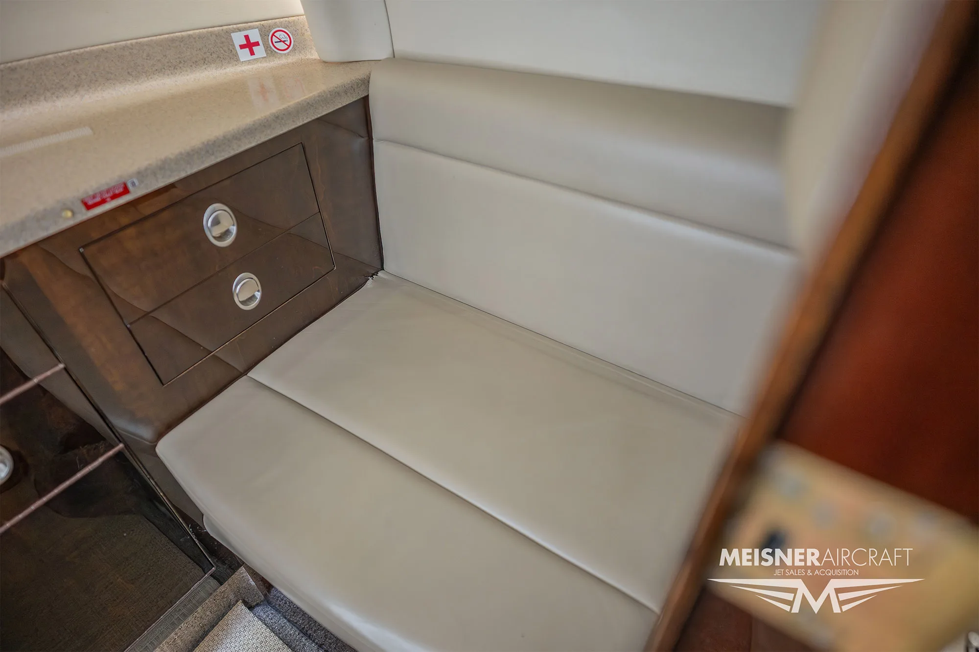 Cabin interior of a 2008 Hawker 900xp sn ha 0014.