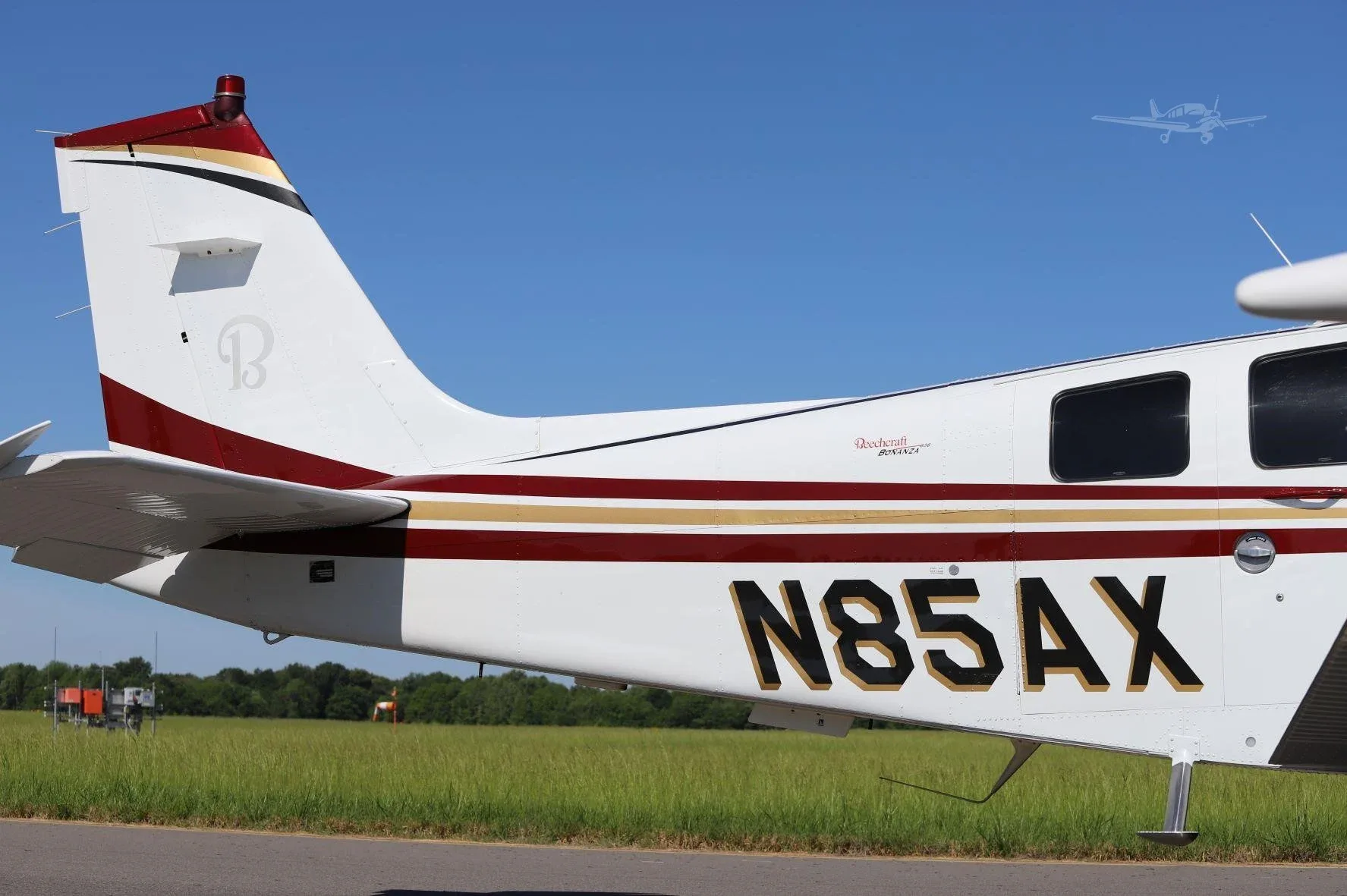 Avionics suite of a 2008 Beechcraft G36 Bonanza.