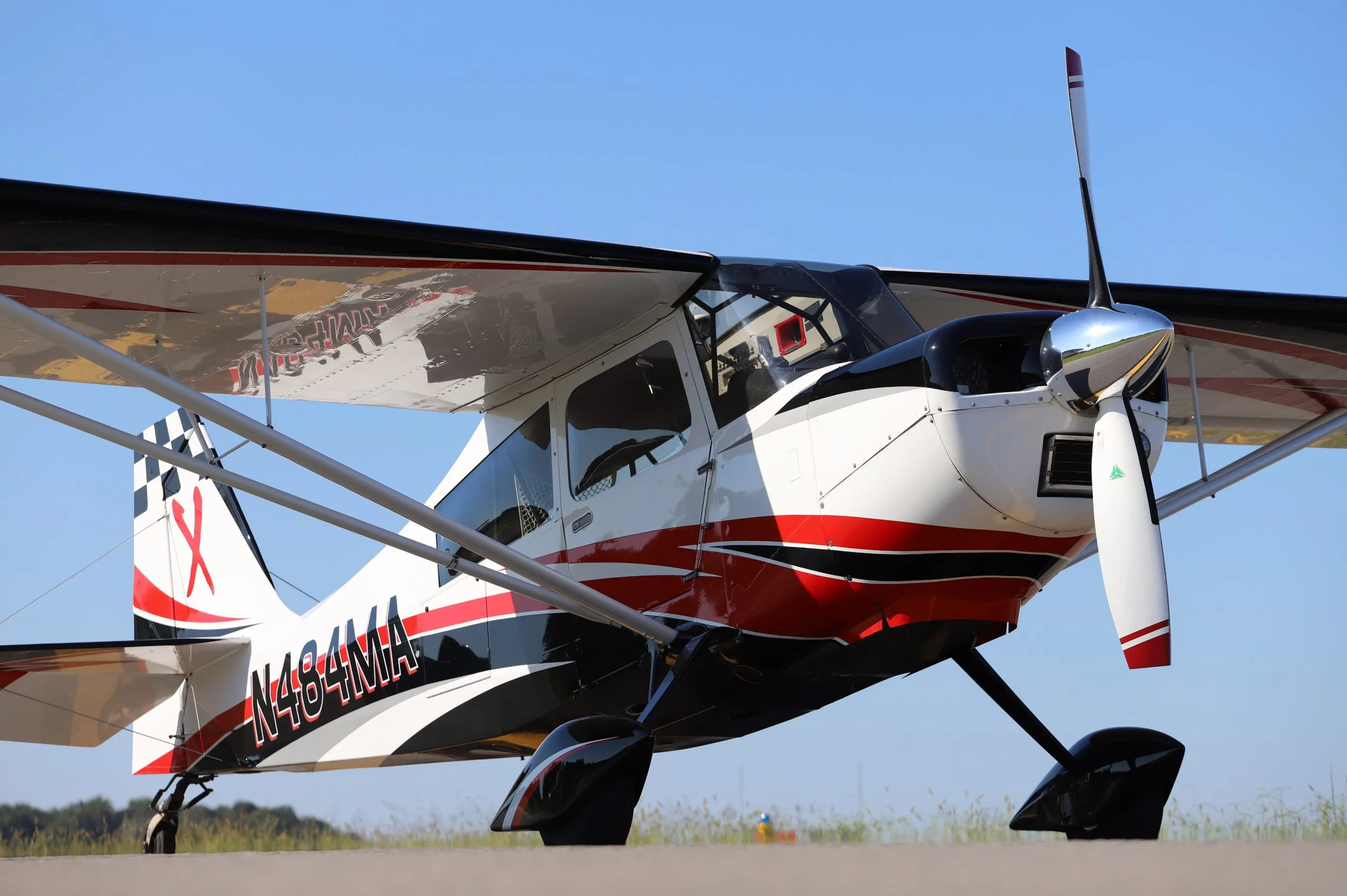 Exterior view of a 2014 American Champion 8 KCAB XTREME DECATHLON.