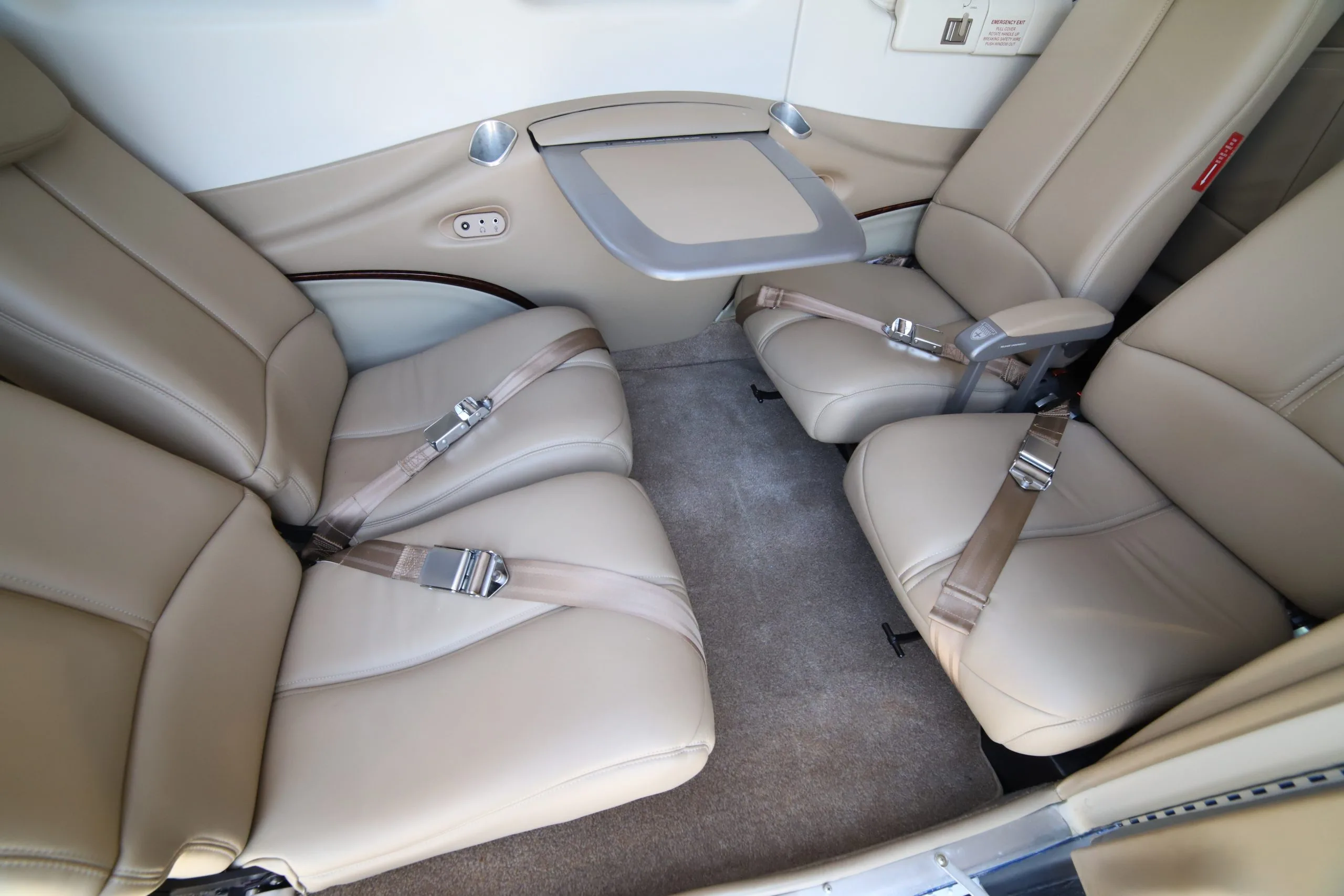 Cabin interior of a 2013 Beechcraft G58 BARON.