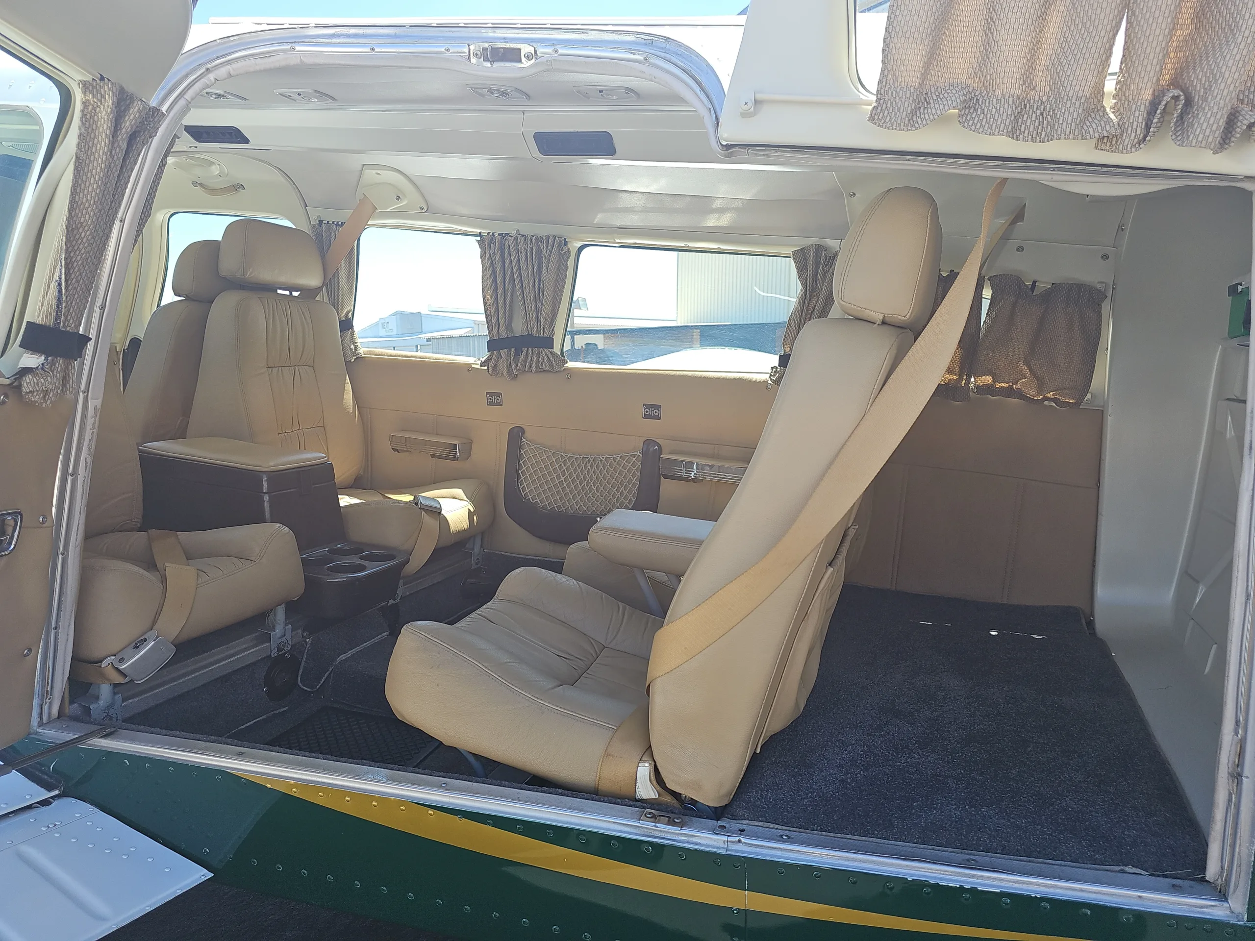 Cabin interior of a 1980 Piper Turbo Saratoga SP.