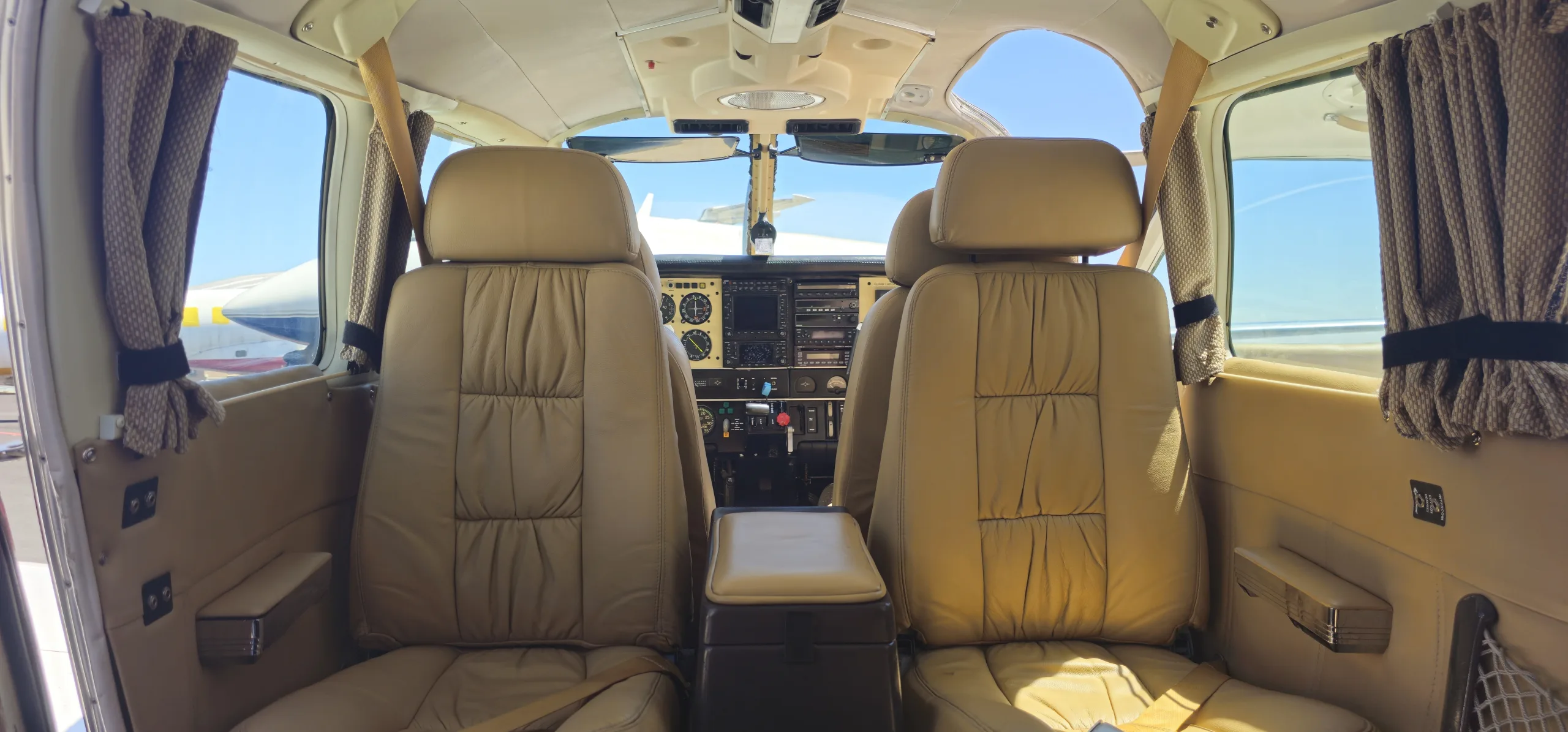 Cabin interior of a 1980 Piper Turbo Saratoga SP.