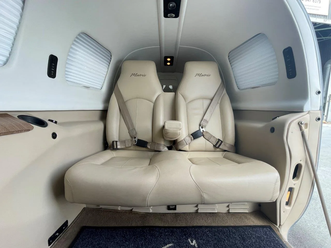 Cabin interior of a 2009 Piper Matrix.