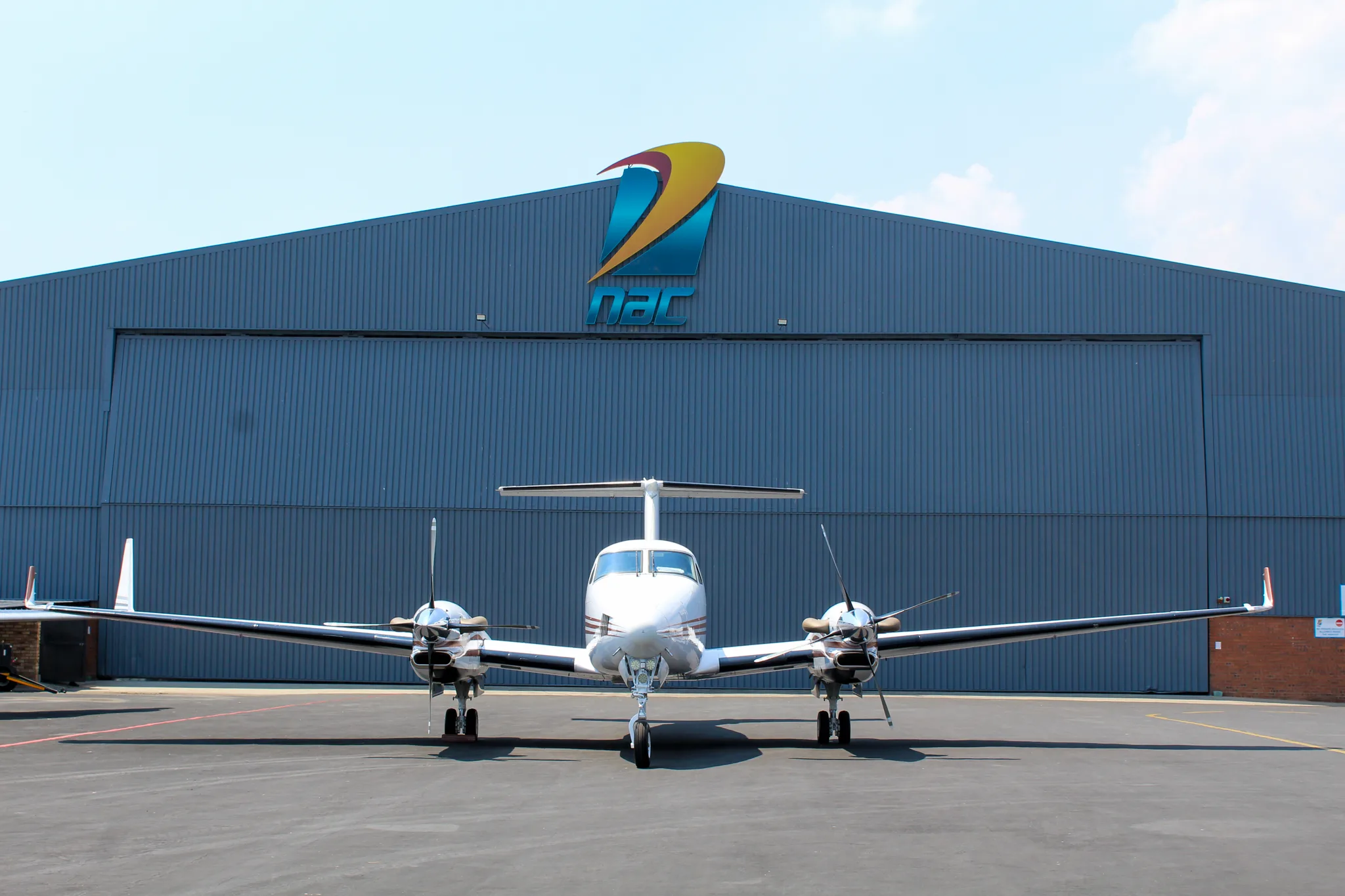 Exterior view of a Beechcraft King Air 350.