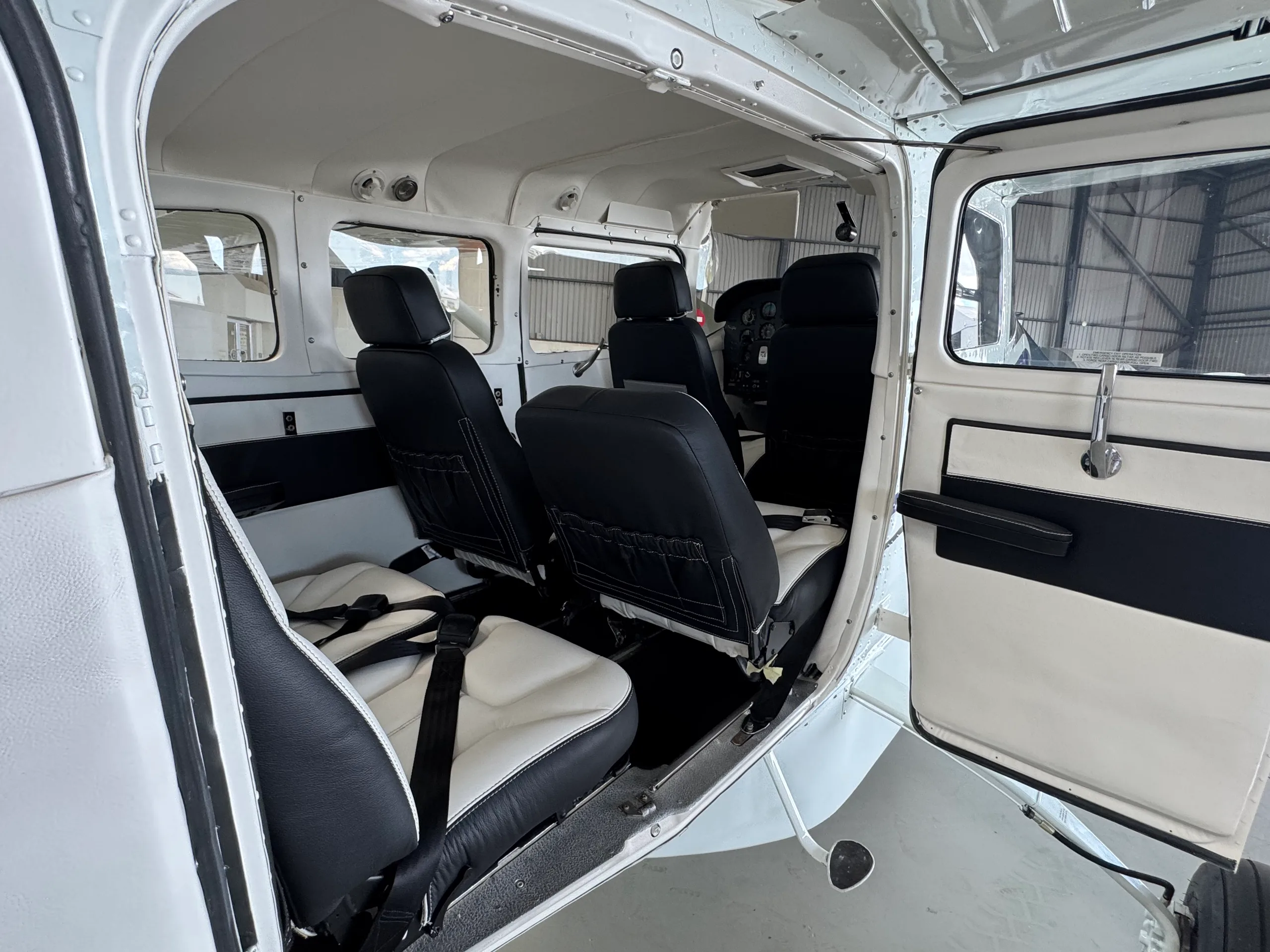 Cabin interior of a 1972 Cessna U206.
