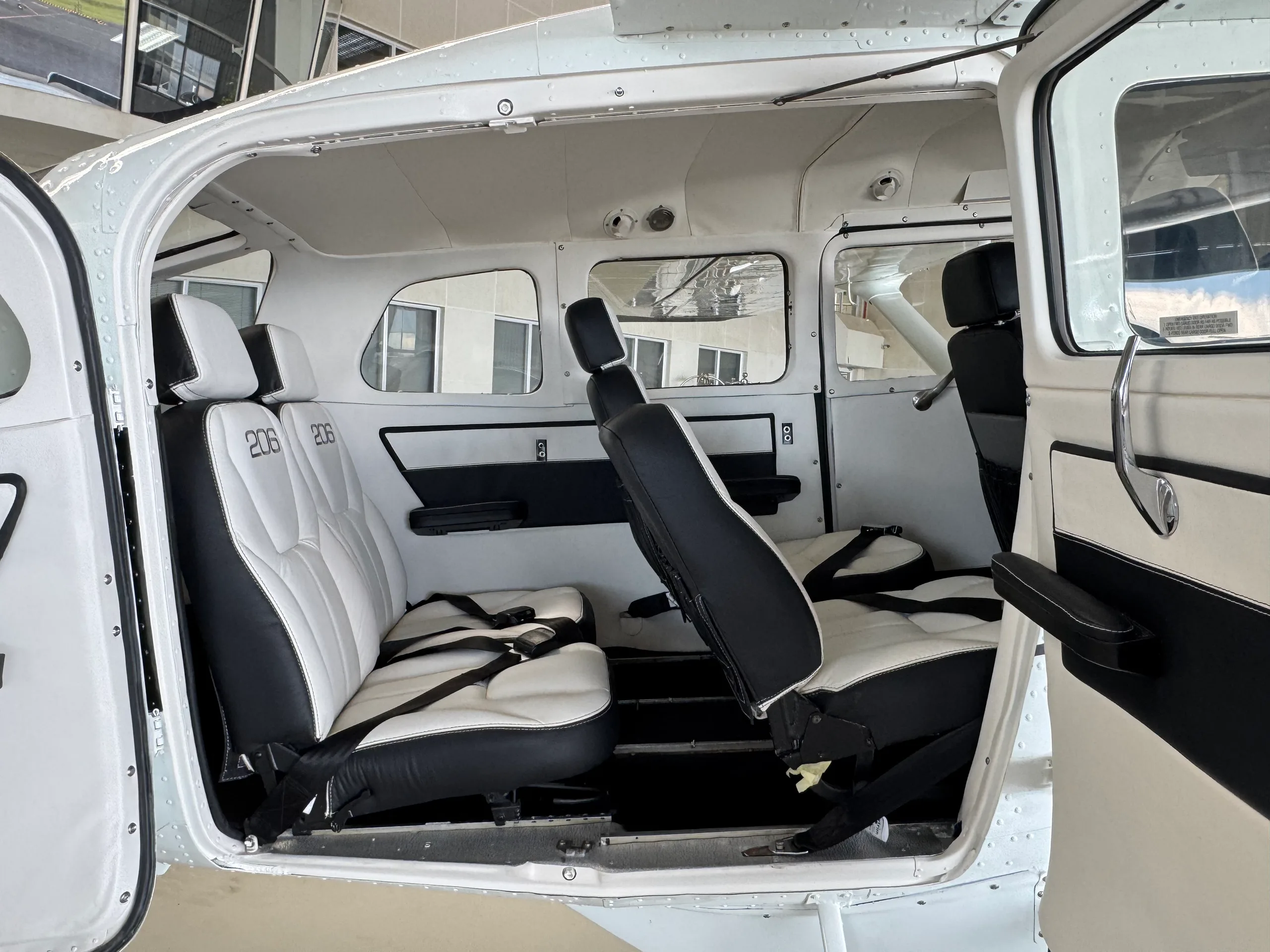 Cabin interior of a 1972 Cessna U206.