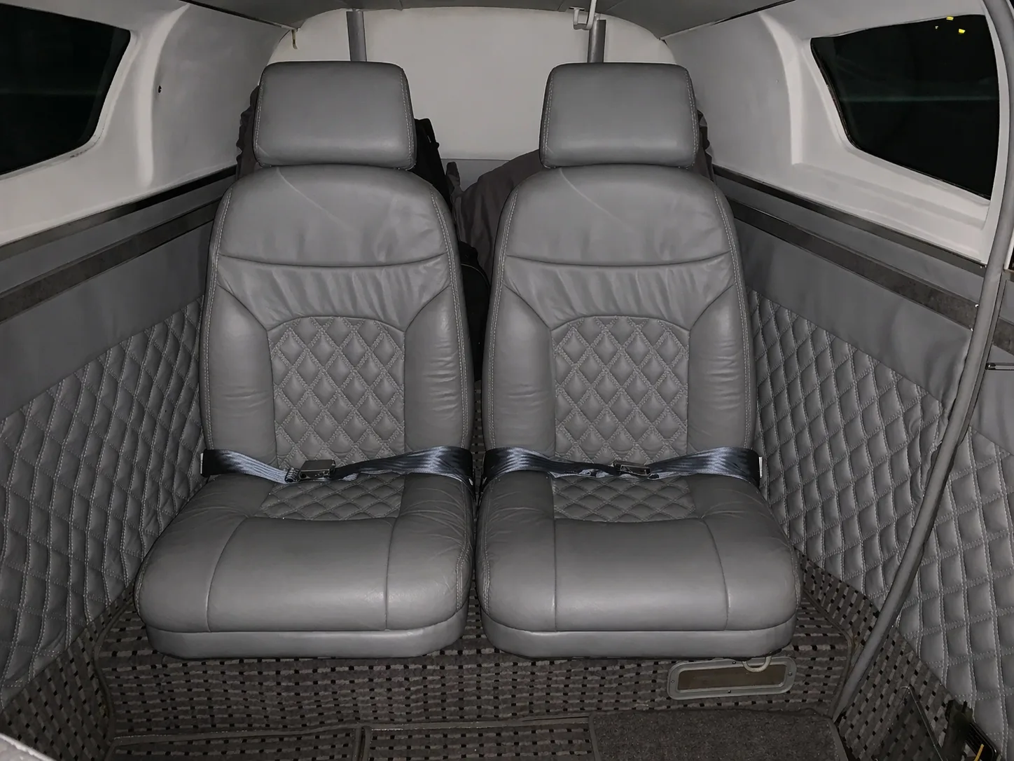 Cabin interior of a 1978 Cessna 402B Businessliner II.