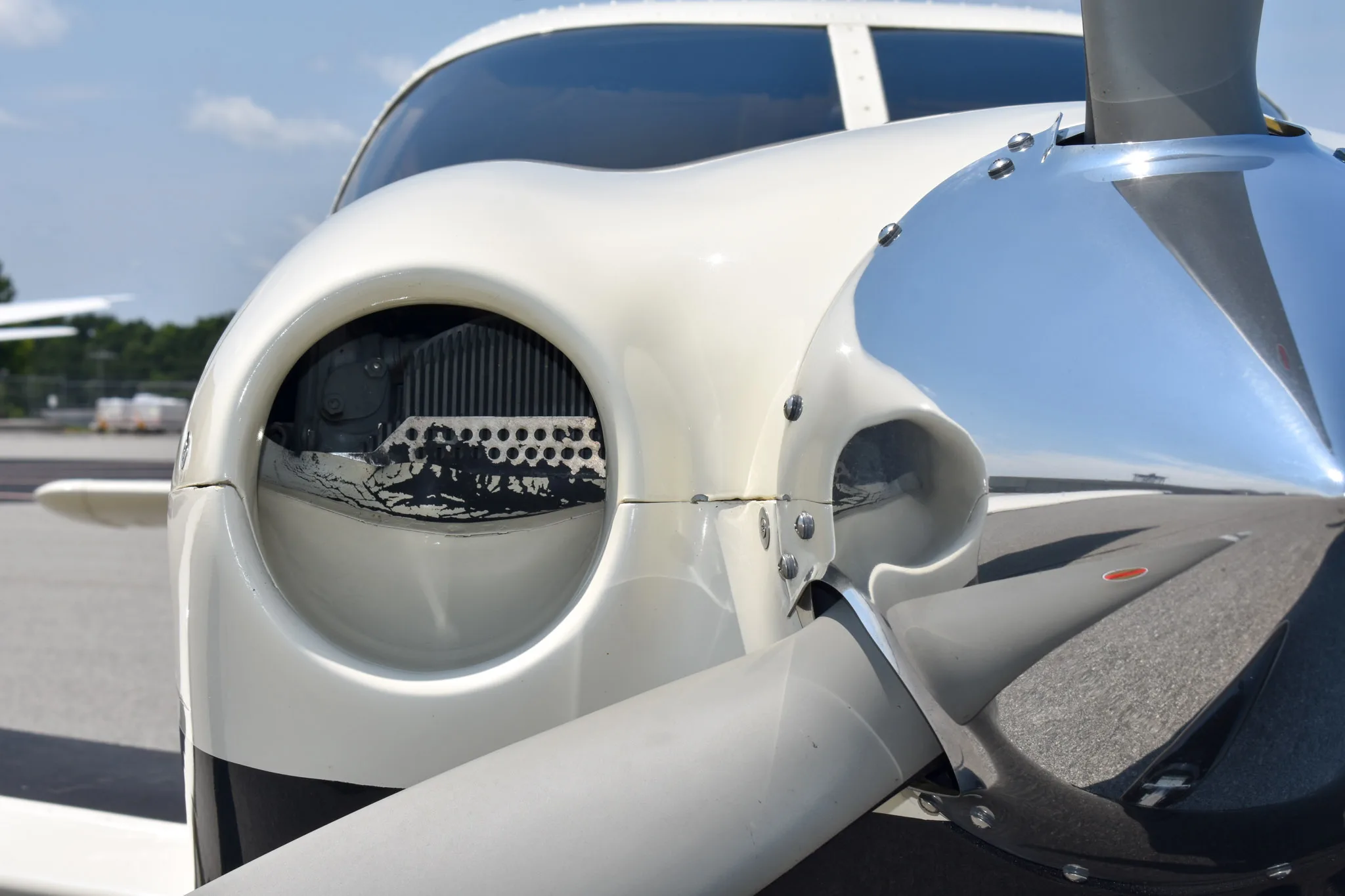 Engine detail of a 2005 Piper 6XT N34XT - $469,000.