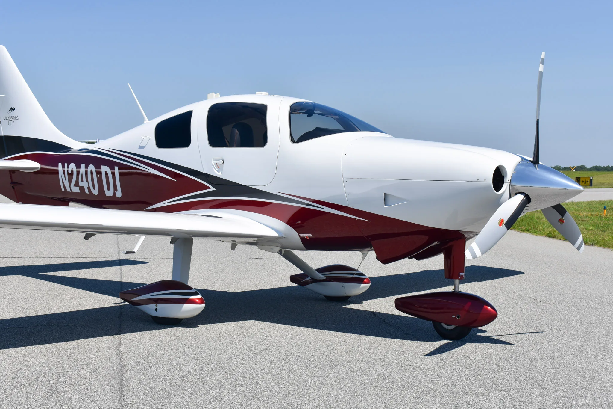 Marketing image of a 2013 Cessna TTX N240DJ - $599,000 w/ TTX School.