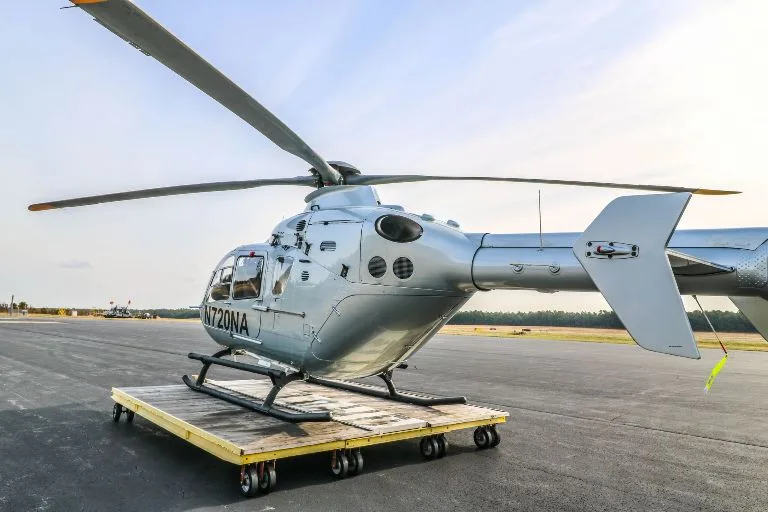 Exterior view of a 2000 Aircraft Eurocopter EC135T1.