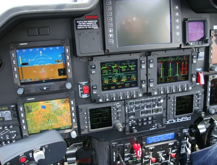 Avionics suite of a 2011 Aircraft Agusta 109SP GrandNew.