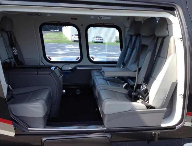 Cabin interior of a 2011 Aircraft Agusta 109SP GrandNew.