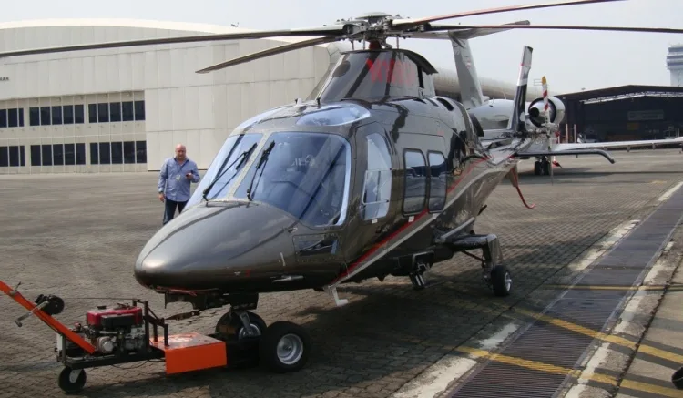 Exterior view of a 2011 Aircraft Agusta 109SP GrandNew.