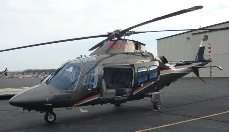 Exterior view of a 2011 Aircraft Agusta 109SP GrandNew.