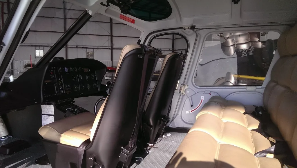 Cabin interior of a 1987 Aircraft AS350B2.