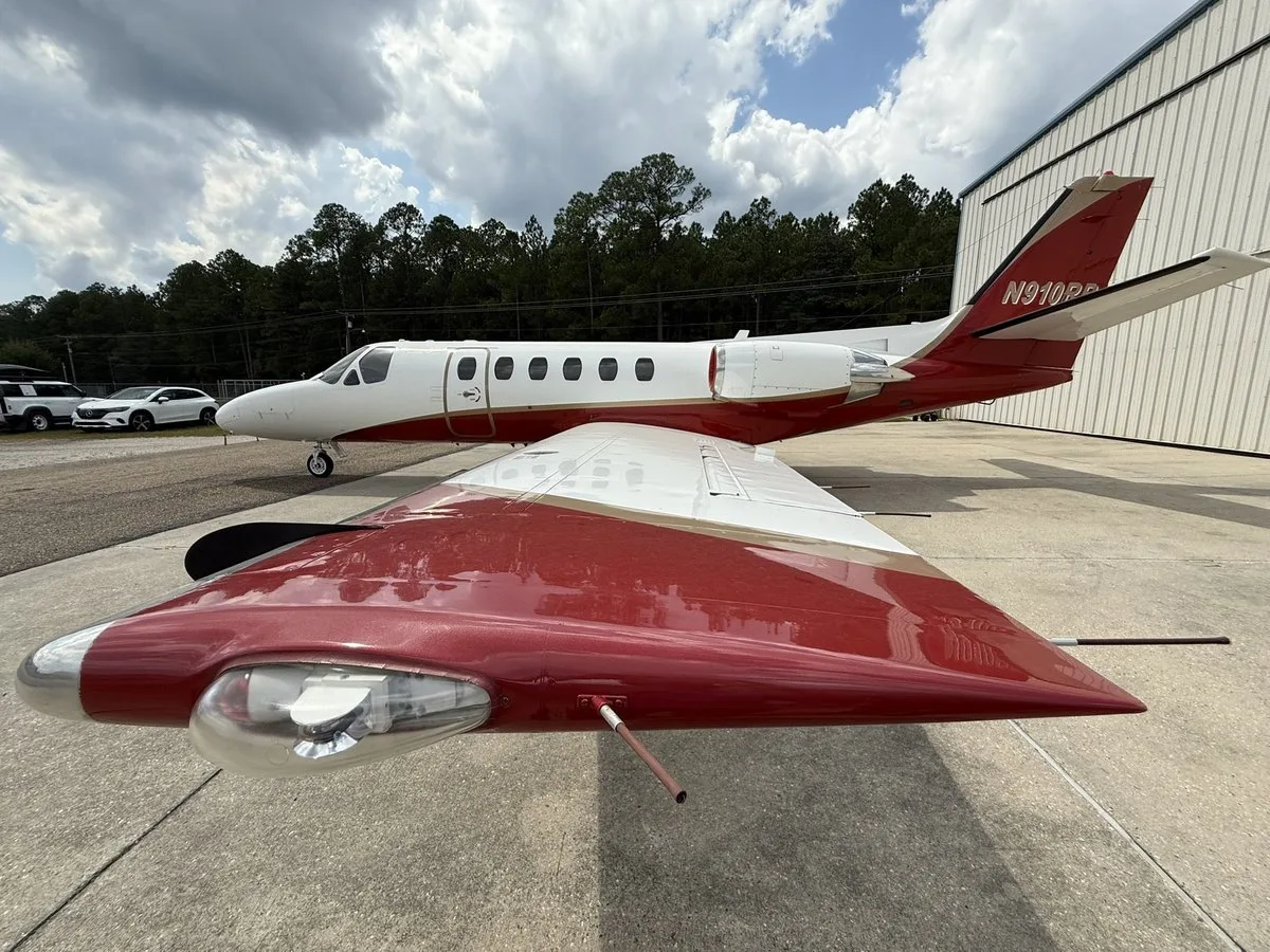 Exterior view of a 1981 Cessna Citation II SN 550-0267, N910RB.