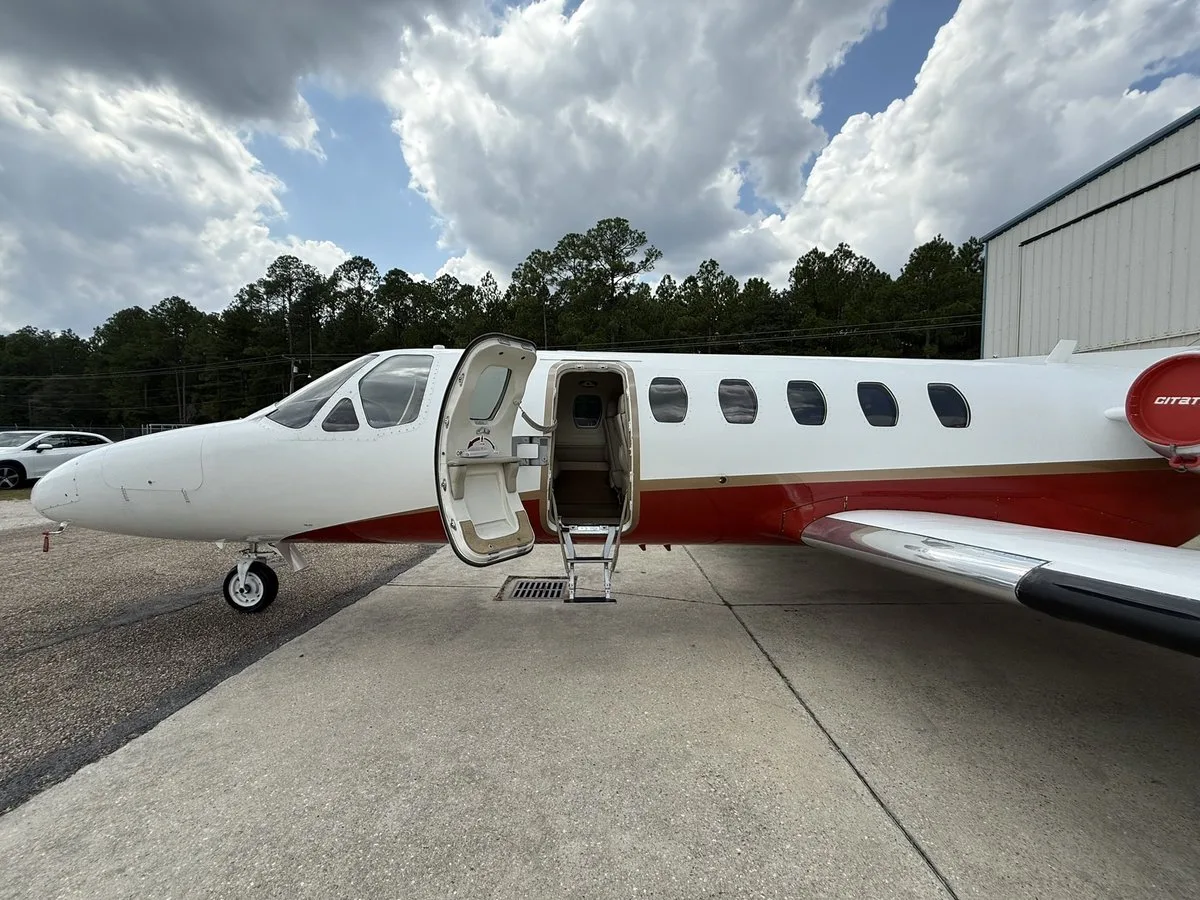 Exterior view of a 1981 Cessna Citation II SN 550-0267, N910RB.