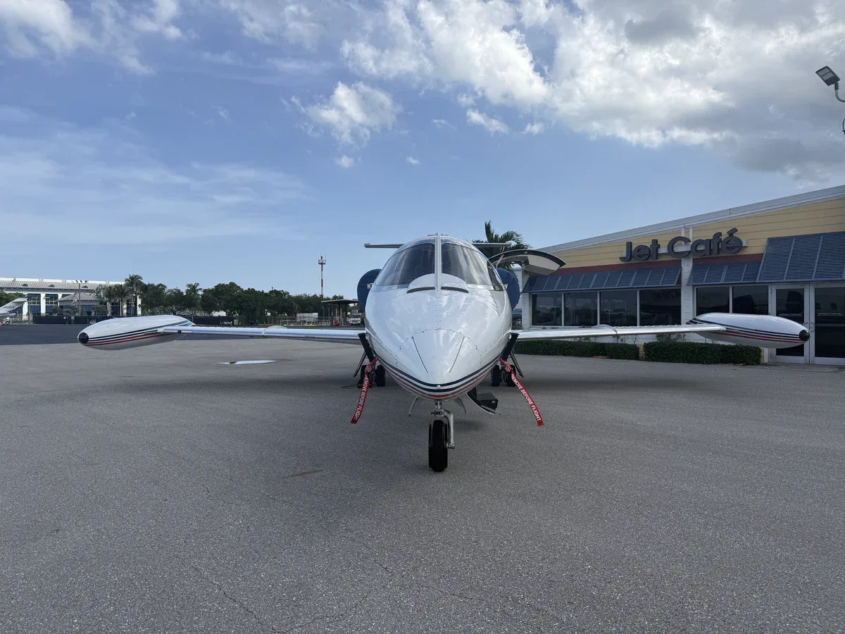 Exterior view of a 1985 Learjet 35A SN 35A-594, N747BW.